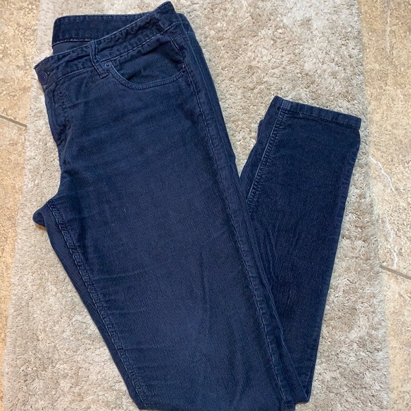 ⚜️Navy MOSSIMO Corduroy Slim Skinny Ankle “jeans” - Picture 2 of 4